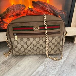 Authentic GUCCI GG Supreme Web Sherry Line Bag crossbody bag purse tote clutch